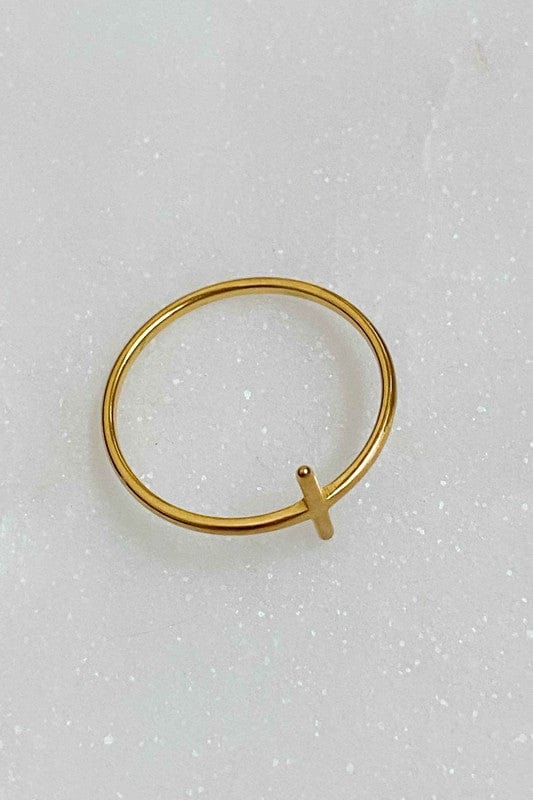Ellison and Young Gold / OS Side Cross Ring