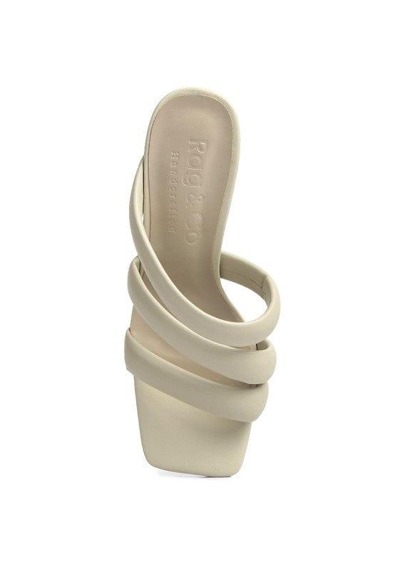 Rag Company Kywe Textured Heel Chunky Strap Sandals