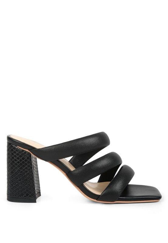 Rag Company Kywe Textured Heel Chunky Strap Sandals