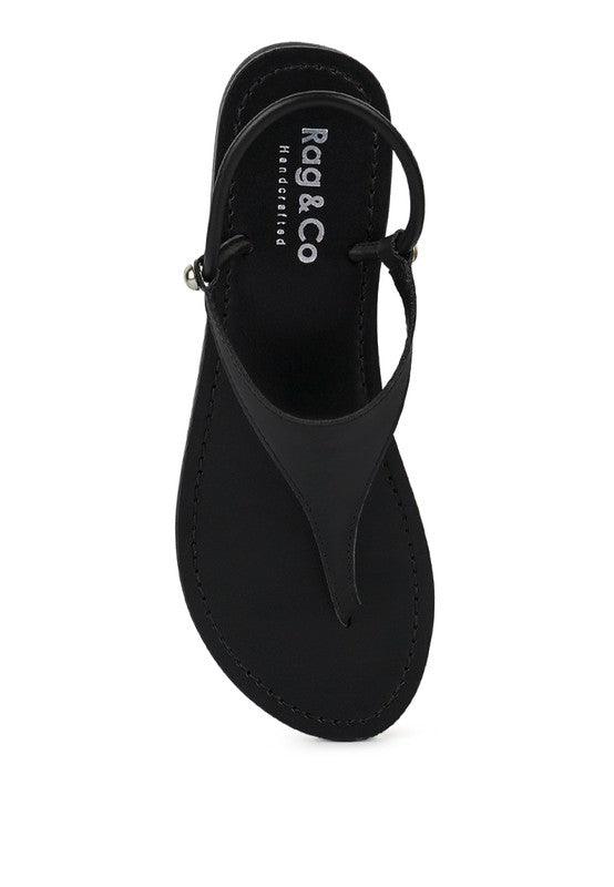 MADELINE Flat Thong Sandals - SAVLUXE