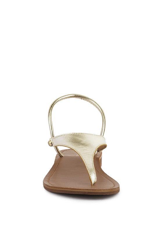 MADELINE Flat Thong Sandals - SAVLUXE