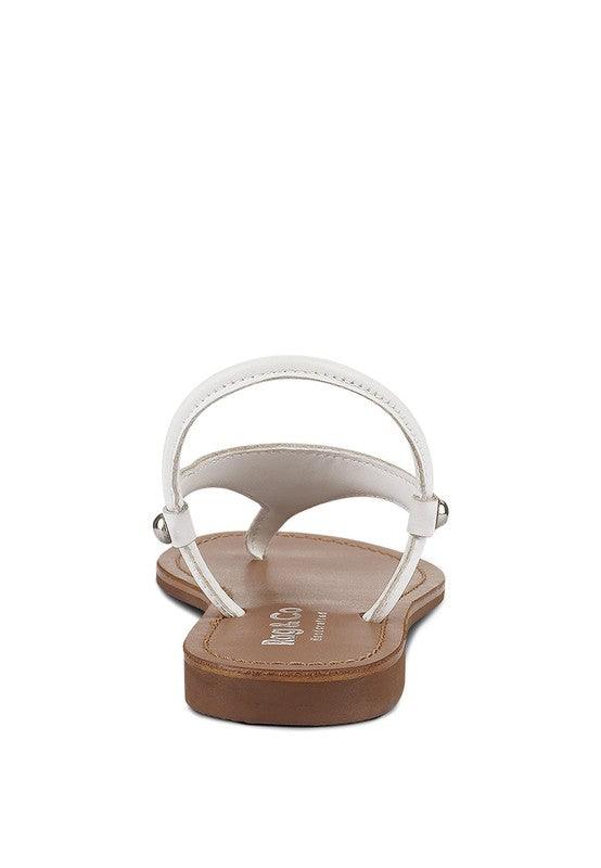 MADELINE Flat Thong Sandals - SAVLUXE