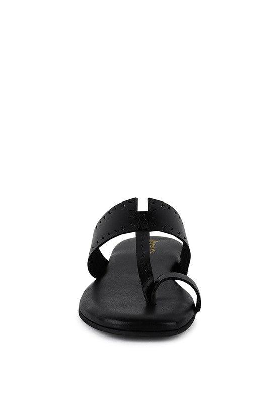 MILA Toe Ring Thong Slip Ons - SAVLUXE
