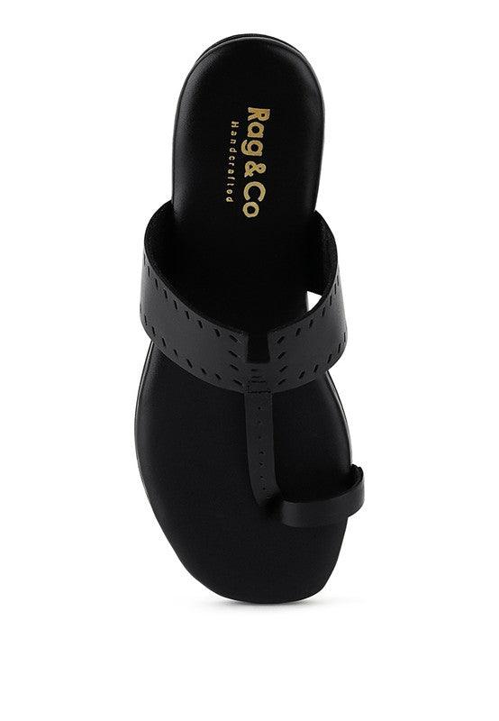 MILA Toe Ring Thong Slip Ons - SAVLUXE
