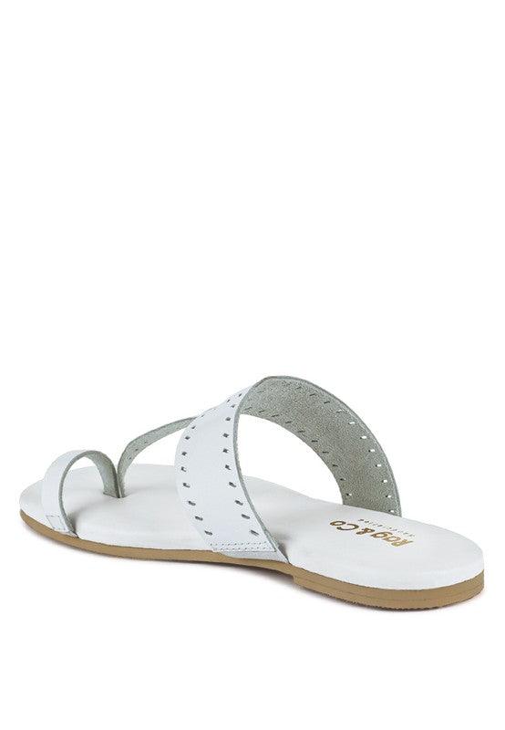 MILA Toe Ring Thong Slip Ons - SAVLUXE