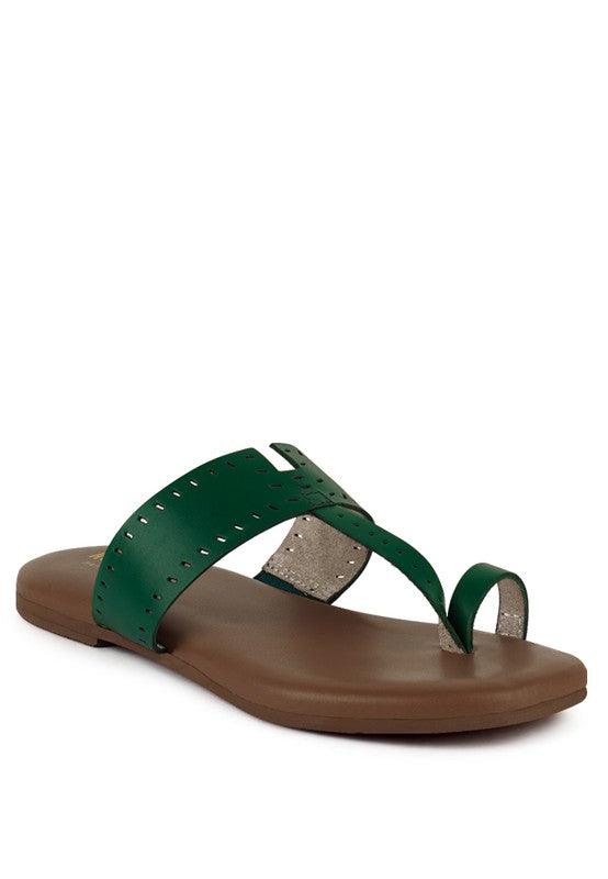 MILA Toe Ring Thong Slip Ons - SAVLUXE