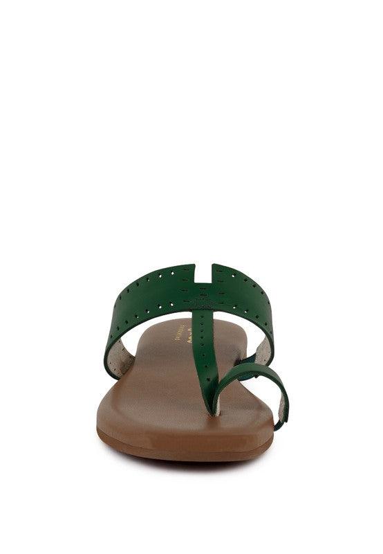 MILA Toe Ring Thong Slip Ons - SAVLUXE