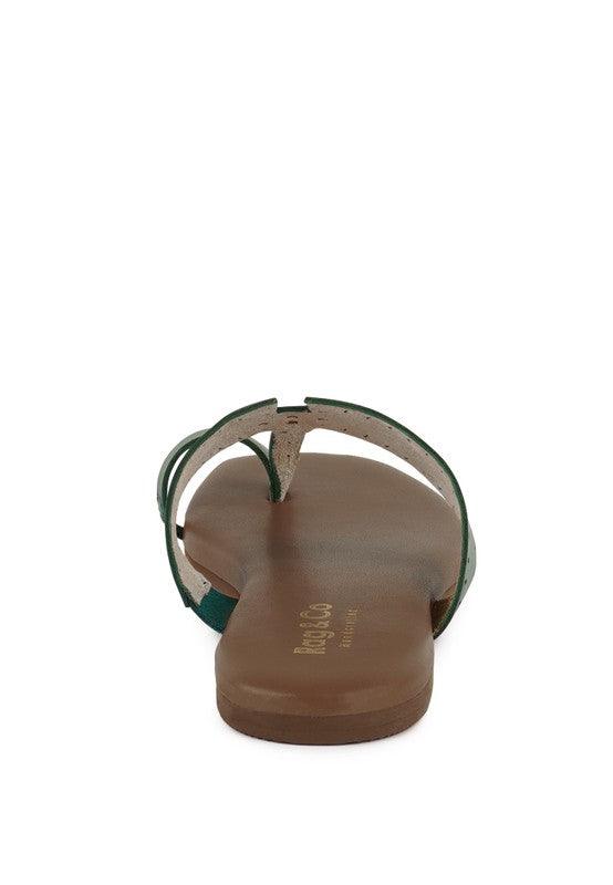 MILA Toe Ring Thong Slip Ons - SAVLUXE