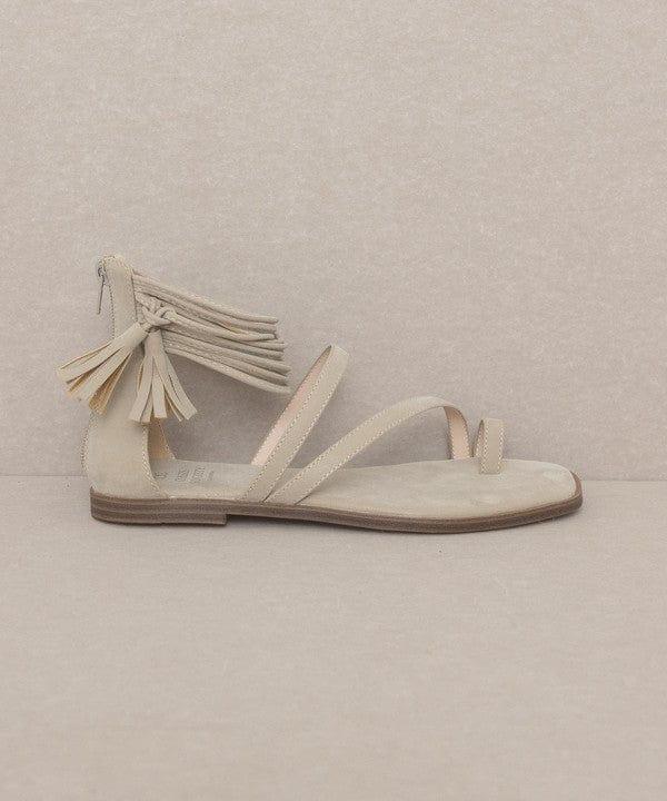KKE Originals TAUPE / 6 OASIS SOCIETY Abril - Strappy Ankle Wrap Sandal