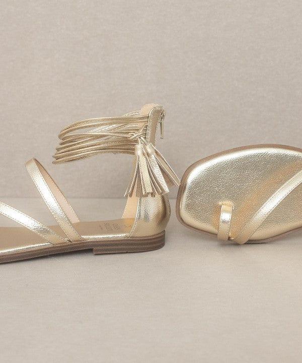 KKE Originals OASIS SOCIETY Abril - Strappy Ankle Wrap Sandal