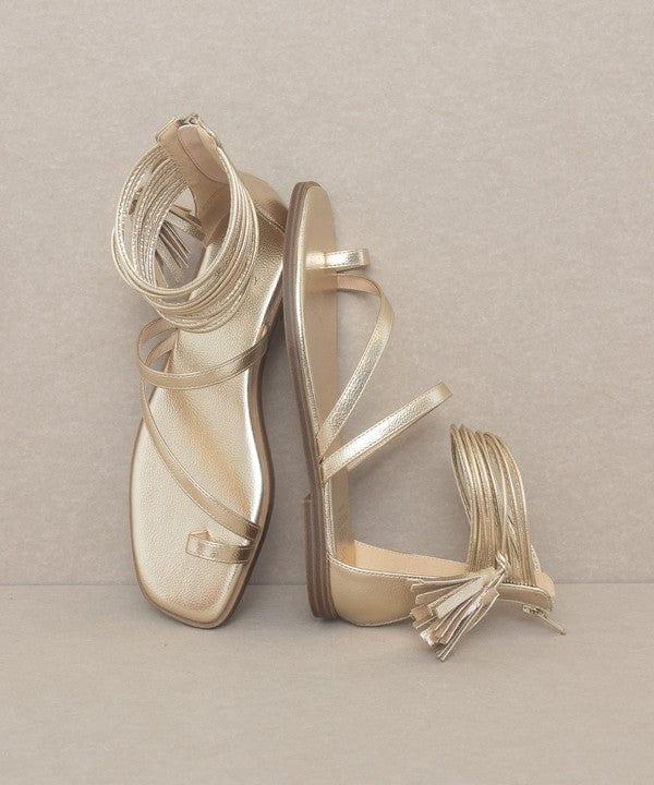KKE Originals OASIS SOCIETY Abril - Strappy Ankle Wrap Sandal