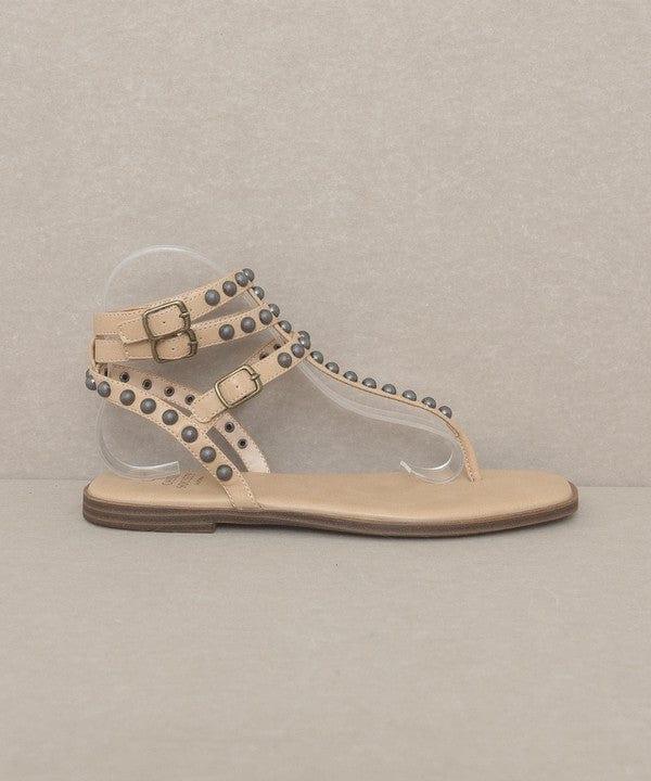 KKE Originals ALMOND / 6 OASIS SOCIETY Oaklyn - Studded Gladiator Sandal