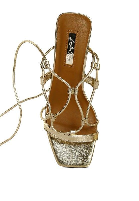Rag Company Provoked Lace Up Block Heeled Sandal