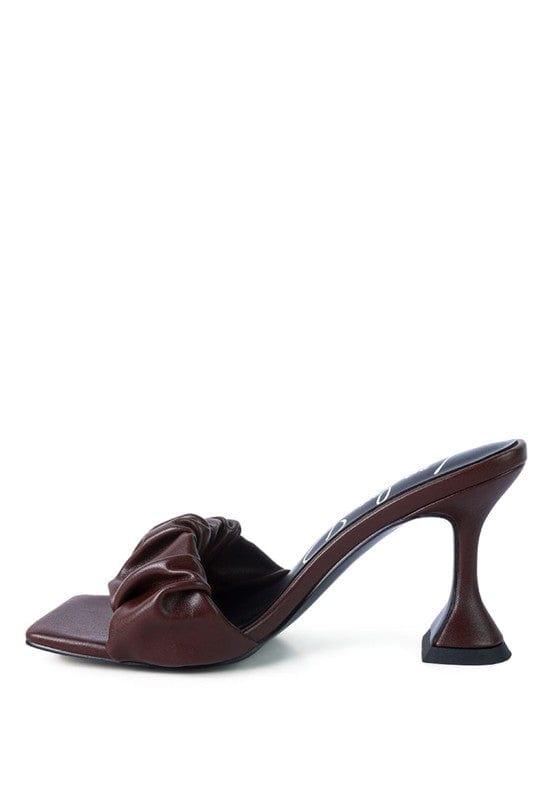 Rag Company REBEL SPOOL HEELED RUCHED SANDALS