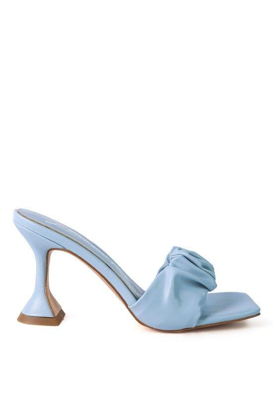 Rag Company REBEL SPOOL HEELED RUCHED SANDALS