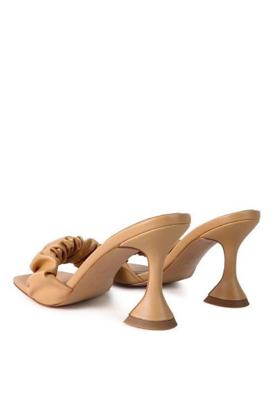 Rag Company REBEL SPOOL HEELED RUCHED SANDALS