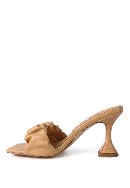 Rag Company REBEL SPOOL HEELED RUCHED SANDALS