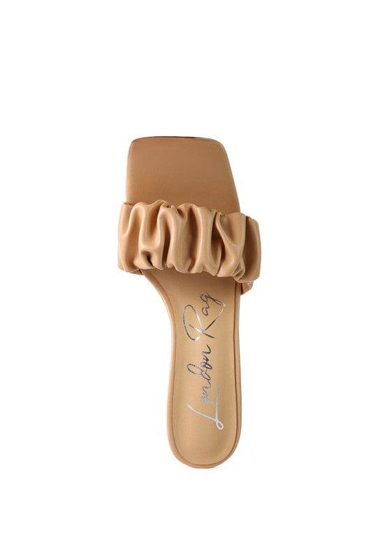 Rag Company REBEL SPOOL HEELED RUCHED SANDALS