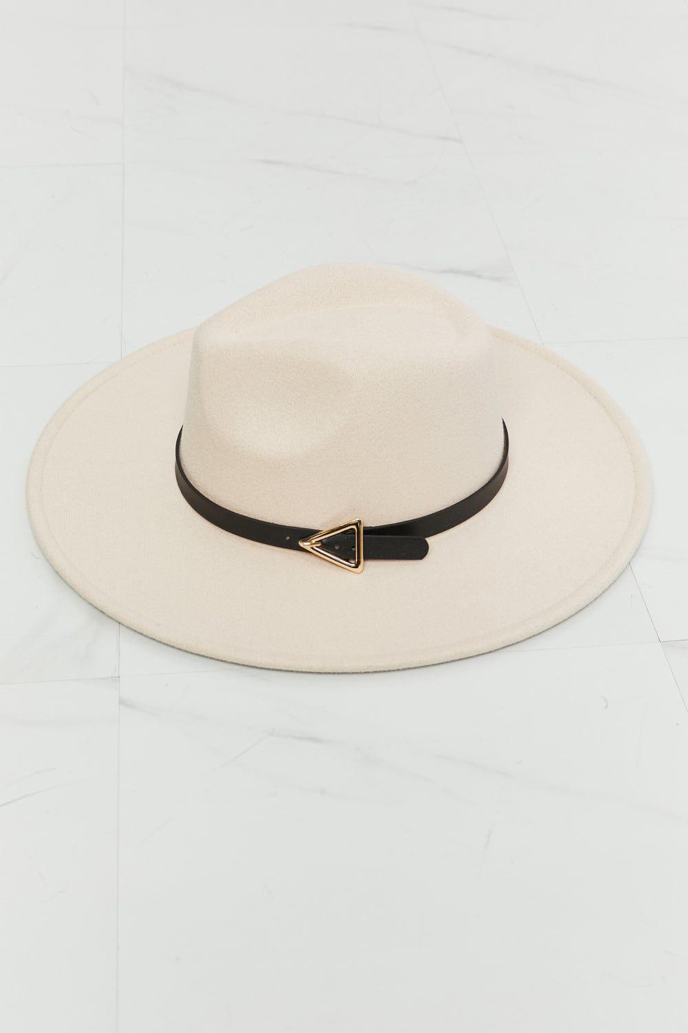 Fame ACCESSORIES Beige / One Size Fame Ride Along Fedora Hat