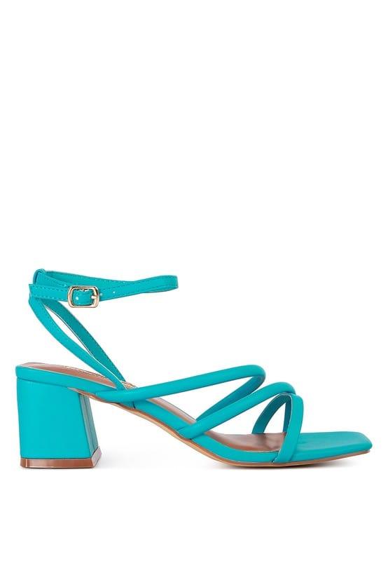 Rag Company SANDALS Right Pose Croc Mid Block Heel Casual Sandals