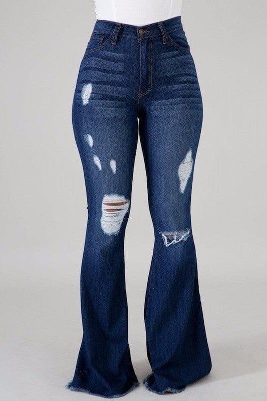 GJG Denim Skylar Flare Jean in Dark Wash