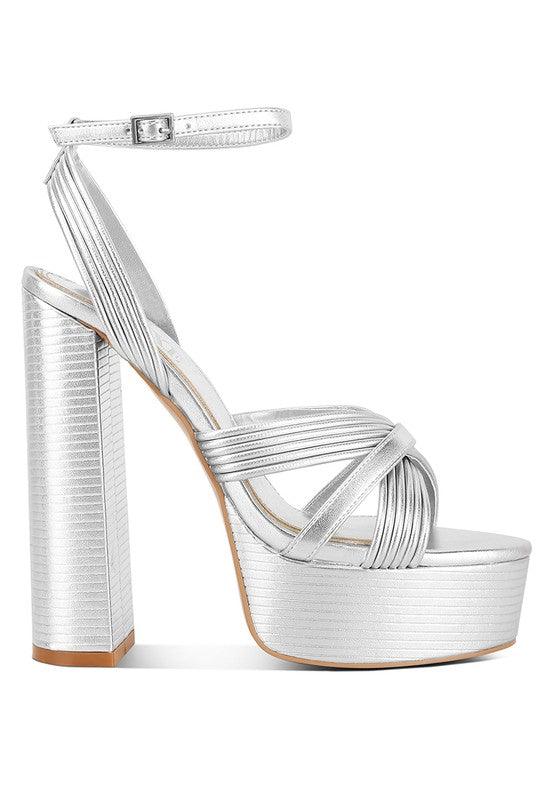 Splendid Cross Strap High Heeled Sandals - SAVLUXE