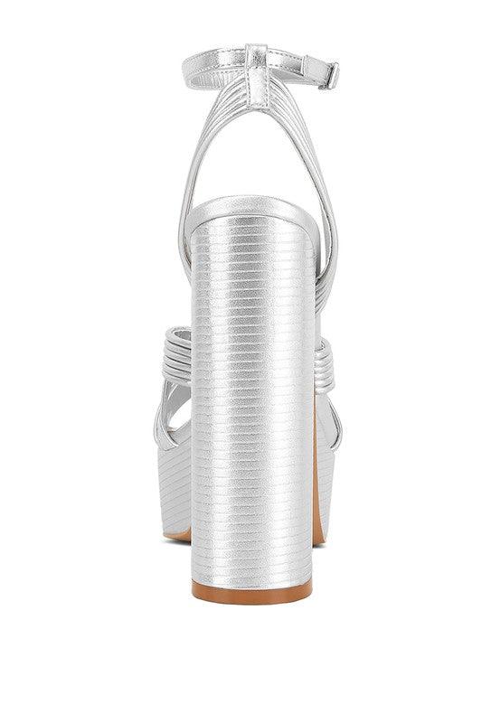 Splendid Cross Strap High Heeled Sandals - SAVLUXE