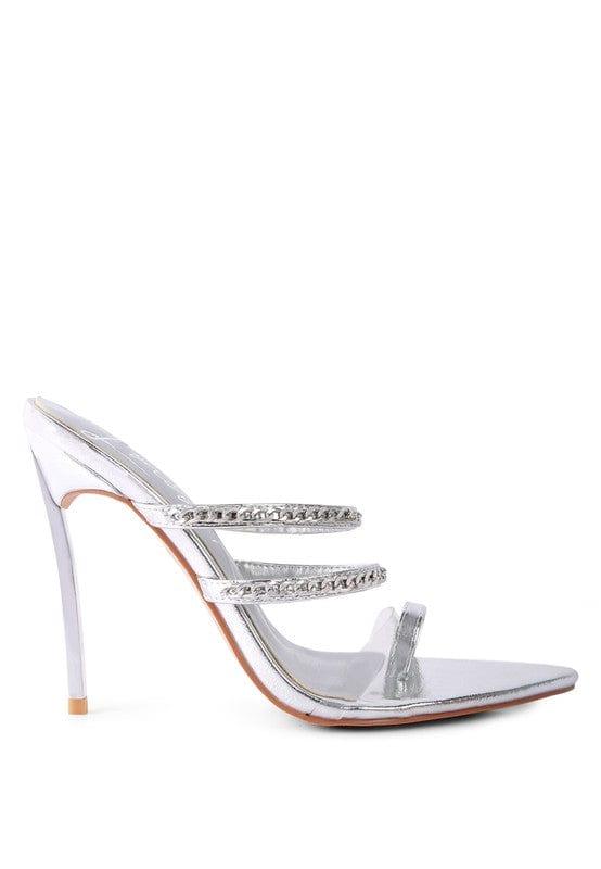 Rag Company TICKLE ME HIGH HEELED TOE RING SANDALS