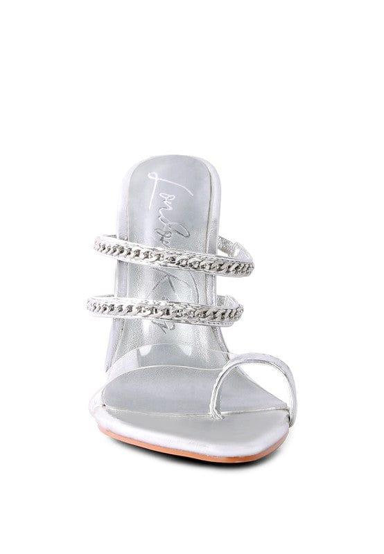 Rag Company TICKLE ME HIGH HEELED TOE RING SANDALS
