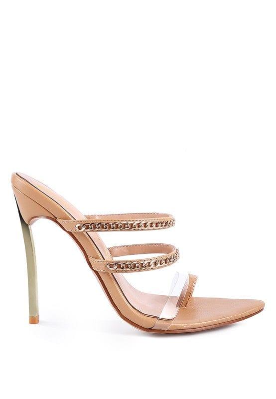 Rag Company TICKLE ME HIGH HEELED TOE RING SANDALS