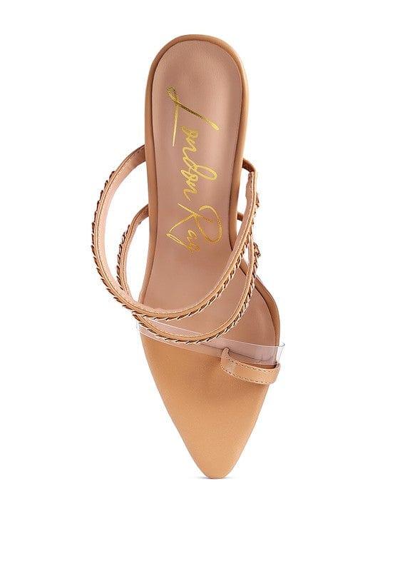 Rag Company TICKLE ME HIGH HEELED TOE RING SANDALS