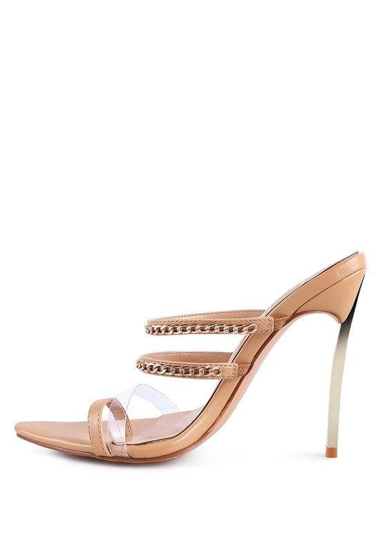 Rag Company TICKLE ME HIGH HEELED TOE RING SANDALS