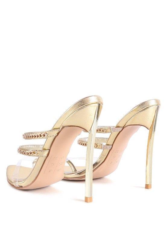 Rag Company TICKLE ME HIGH HEELED TOE RING SANDALS