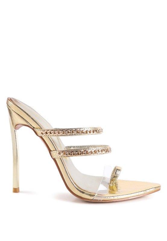 Rag Company TICKLE ME HIGH HEELED TOE RING SANDALS