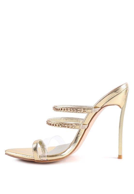 Rag Company TICKLE ME HIGH HEELED TOE RING SANDALS