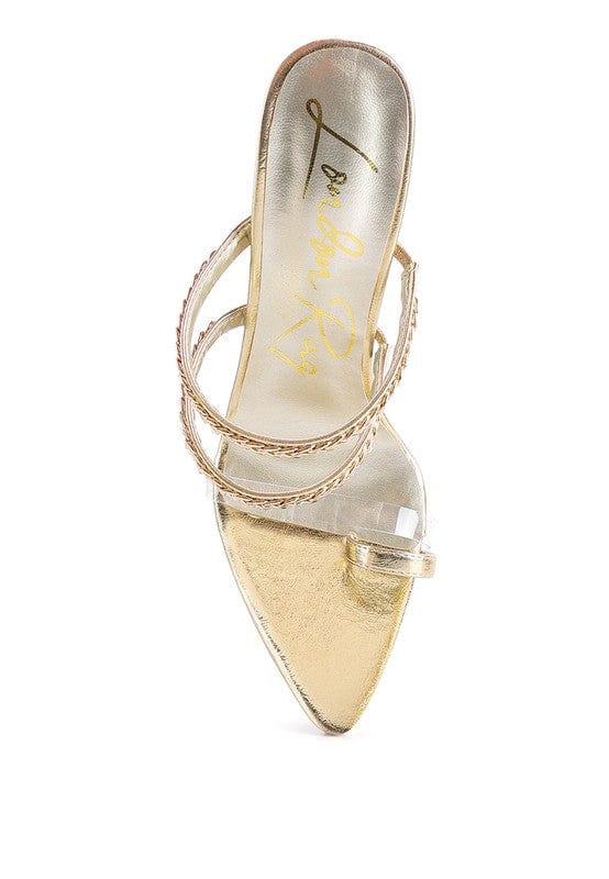 Rag Company TICKLE ME HIGH HEELED TOE RING SANDALS