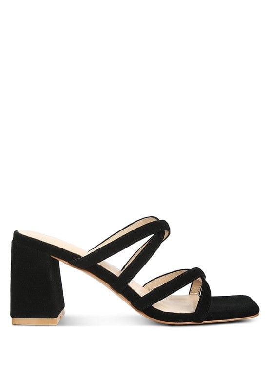 Rag Company VALENTINA Strappy Casual Block Heel Sandals