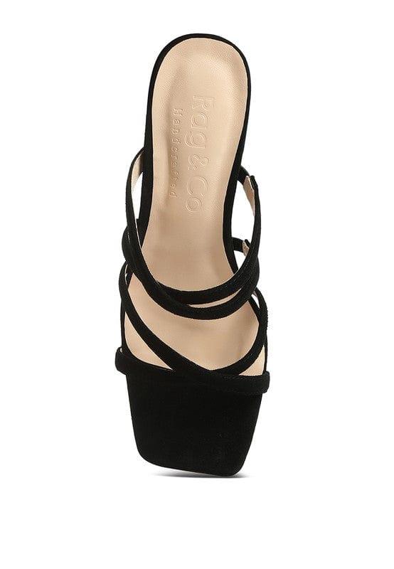 Rag Company VALENTINA Strappy Casual Block Heel Sandals