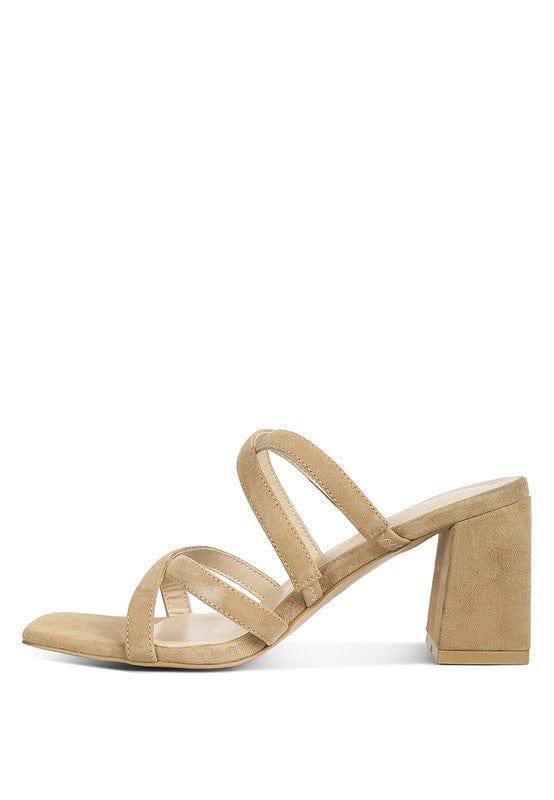 Rag Company VALENTINA Strappy Casual Block Heel Sandals