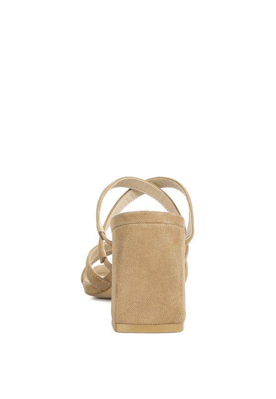 Rag Company VALENTINA Strappy Casual Block Heel Sandals