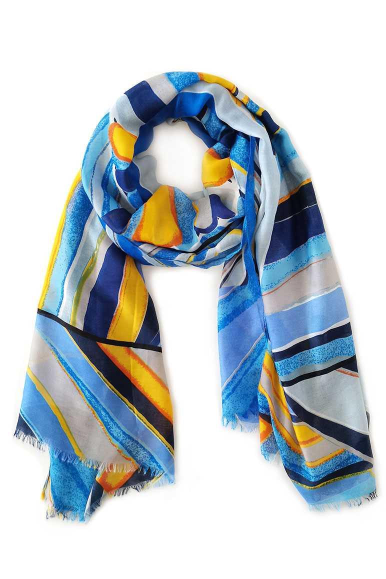 Abstract Print Scarf - SAVLUXE