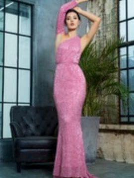 SAVLUXE Dresses PINK / XS Analia's Fashion Elegant Long Dress