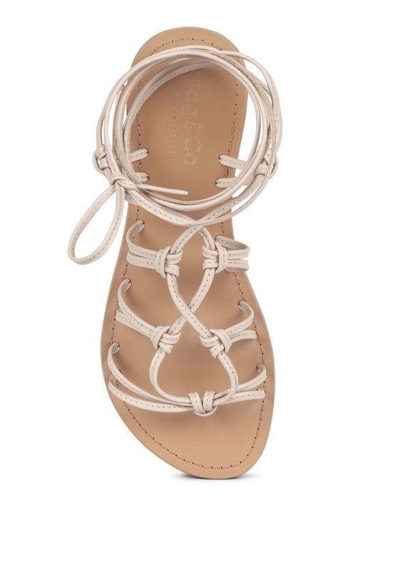 Rag Company BAXEA HANDCRAFTED TIE UP STRING FLATS