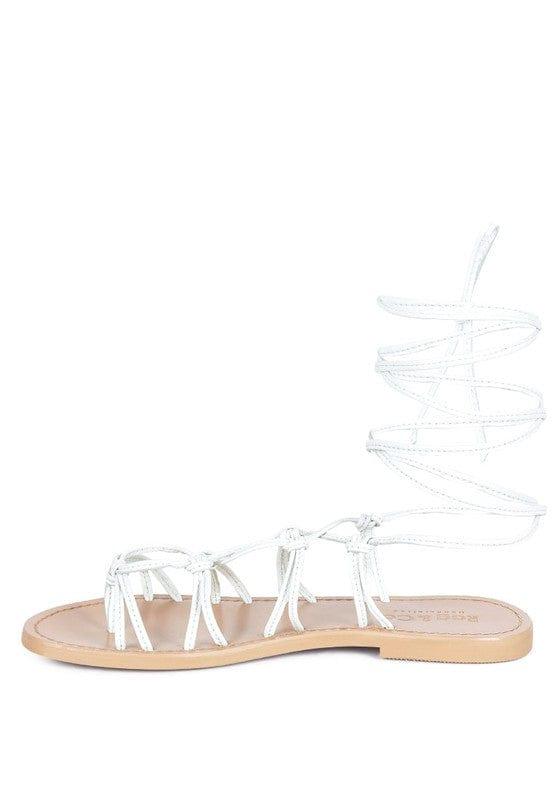 Rag Company BAXEA HANDCRAFTED TIE UP STRING FLATS