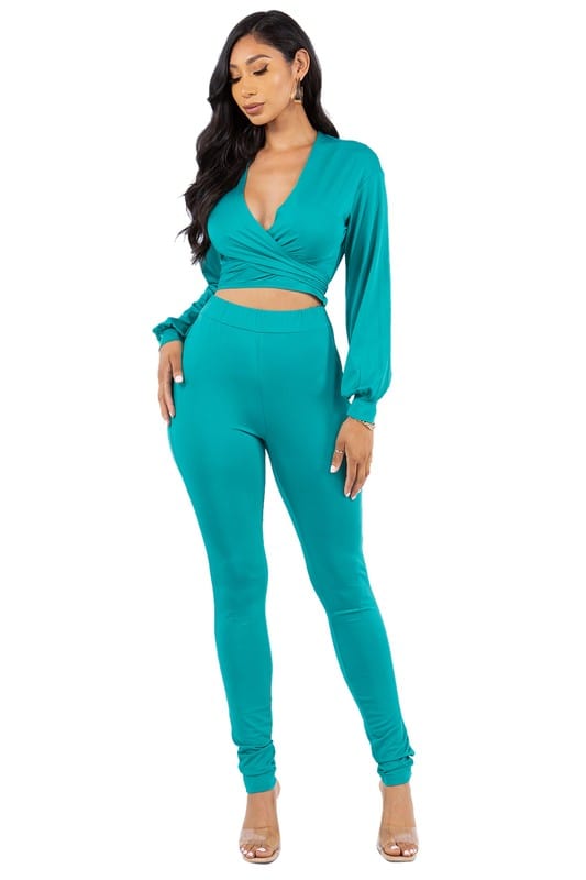 By Claude SEXY TWO PIECE PANT SET