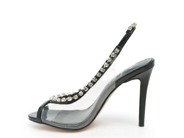 Rag Company high heel Camarine Clear Stiletto Sling-back