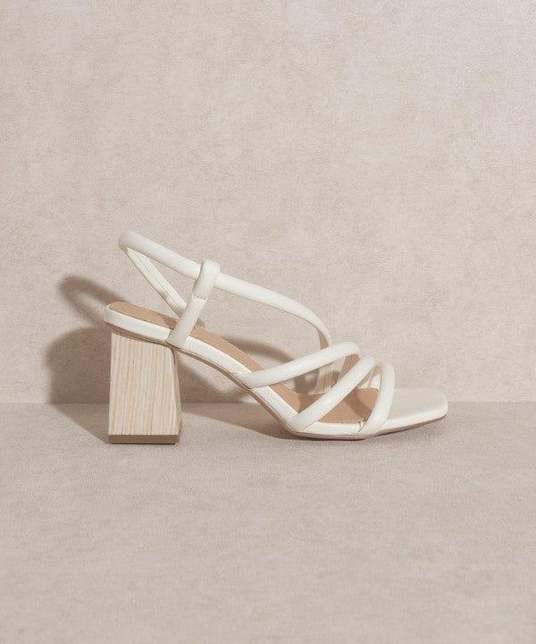 KKE Originals Shoes WHITE / 7 Clover Wooden Heel Sandal For Women