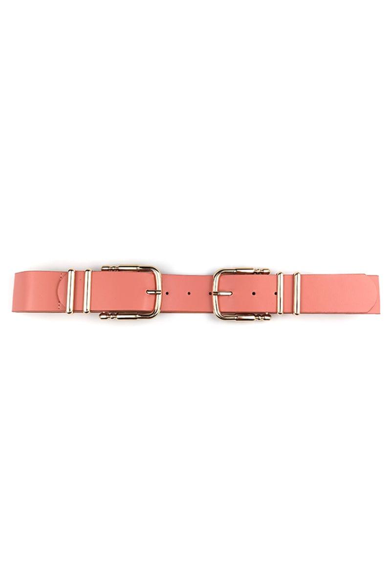 SAVLUXE Double Sided Metal Smooth Buckle Belt