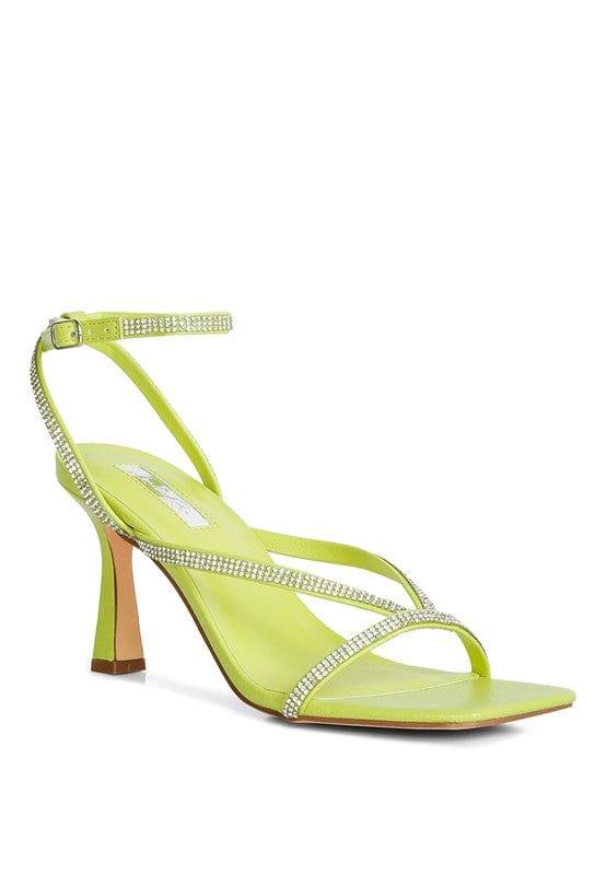 Rag Company Lime / 5 Eliza’s Mid Heel Sandal