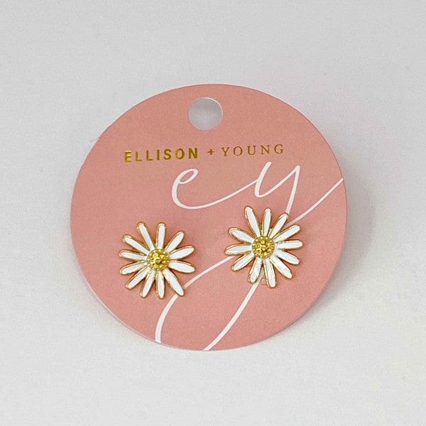 Ellison and Young White / OS Sweet Daisy Earrings